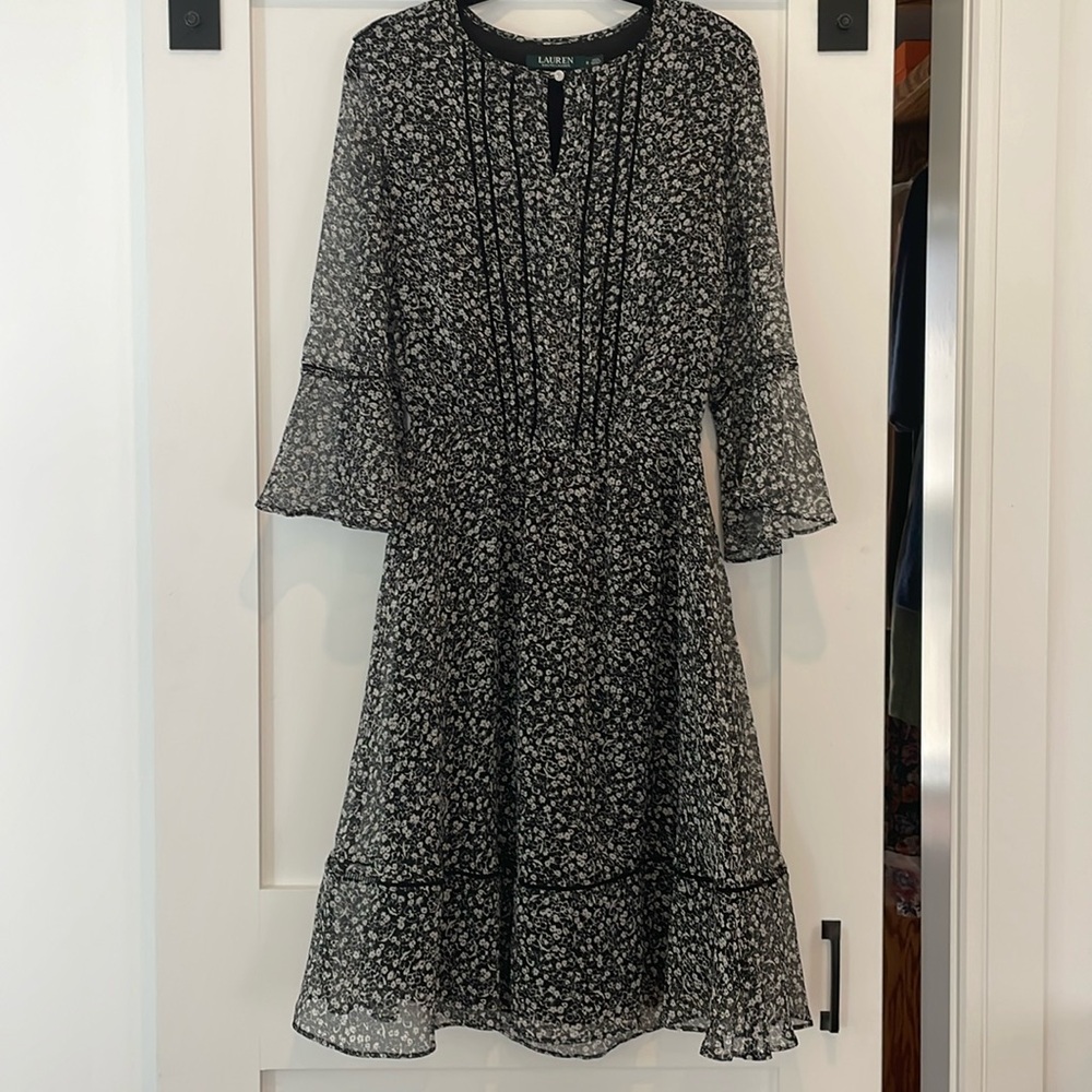 Ralph Lauren floral drawstring dress, size 2